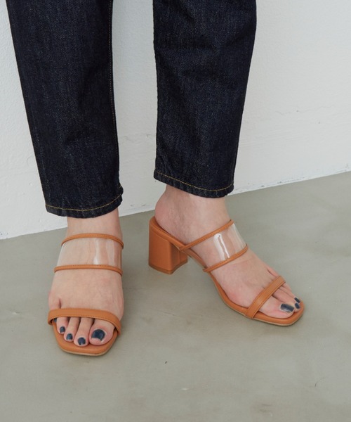 Aunt Marie's（アントマリーズ）の「パイピングクリアサンダル / AUNT MARIE'S（サンダル・レディース・アイボリー/ブラック/ベージュ・SMALL/MEDIUM/LARGE）」の11枚目の写真