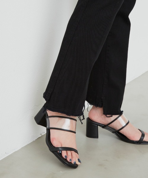 Aunt Marie's（アントマリーズ）の「パイピングクリアサンダル / AUNT MARIE'S（サンダル・レディース・アイボリー/ブラック/ベージュ・SMALL/MEDIUM/LARGE）」の16枚目の写真