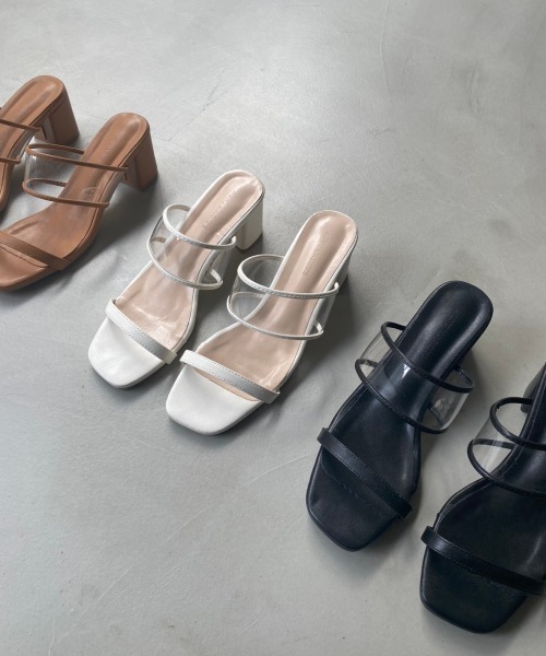 Aunt Marie's（アントマリーズ）の「パイピングクリアサンダル / AUNT MARIE'S（サンダル・レディース・アイボリー/ブラック/ベージュ・SMALL/MEDIUM/LARGE）」の14枚目の写真