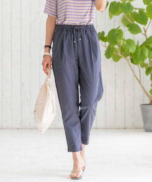 coen（コーエン）の「接触冷感ストレッチジョガーパンツ#（その他パンツ・レディース・オリーブ/シャーベット/コバルトブルー/ダークグレー・MEDIUM/SMALL/LARGE）」の2枚目の写真