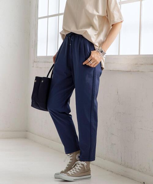 coen（コーエン）の「接触冷感ストレッチジョガーパンツ#（その他パンツ・レディース・オリーブ/シャーベット/コバルトブルー/ダークグレー・MEDIUM/SMALL/LARGE）」の21枚目の写真