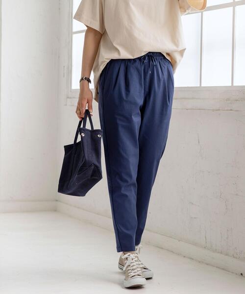 coen（コーエン）の「接触冷感ストレッチジョガーパンツ#（その他パンツ・レディース・オリーブ/シャーベット/コバルトブルー/ダークグレー・MEDIUM/SMALL/LARGE）」の22枚目の写真