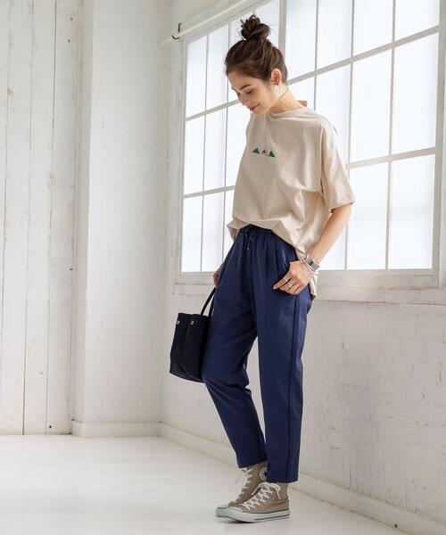 coen（コーエン）の「接触冷感ストレッチジョガーパンツ#（その他パンツ・レディース・オリーブ/シャーベット/コバルトブルー/ダークグレー・MEDIUM/SMALL/LARGE）」の12枚目の写真