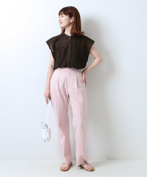 Spick & Span（スピックアンドスパン）の「ブロイダーレースフレンチブラウス◆（シャツ/ブラウス・レディース・ブラウン/ホワイト・FREE）」の12枚目の写真