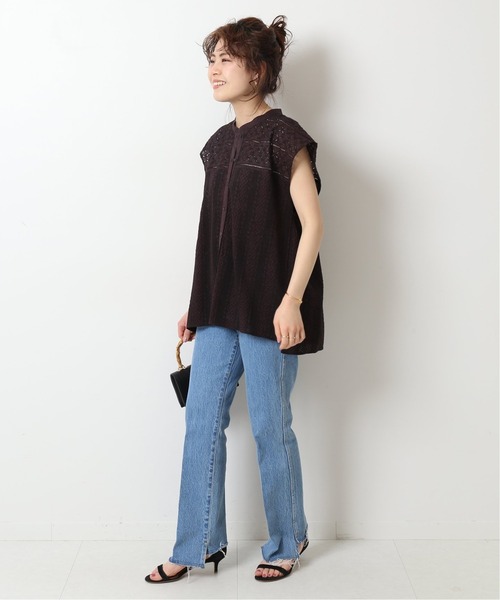 Spick & Span（スピックアンドスパン）の「ブロイダーレースフレンチブラウス◆（シャツ/ブラウス・レディース・ブラウン/ホワイト・FREE）」の21枚目の写真