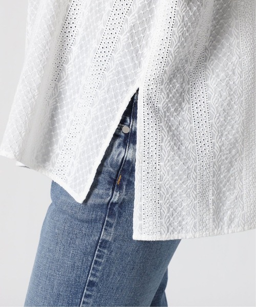 Spick & Span（スピックアンドスパン）の「ブロイダーレースフレンチブラウス◆（シャツ/ブラウス・レディース・ブラウン/ホワイト・FREE）」の18枚目の写真