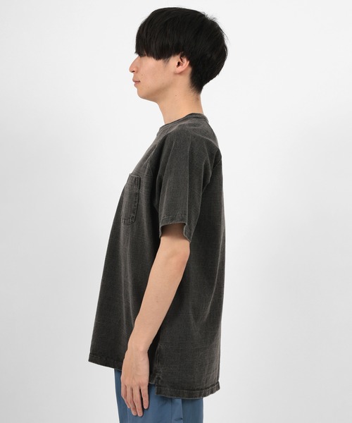 Good On（グッドオン）の「【0】【Good On/グッドオン】ヘビーウェイト ラグラン ポケット付Tシャツ（Tシャツ/カットソー・メンズ・ホワイト/ブラック/ネイビー/ブルー・M/L/XL）」の9枚目の写真