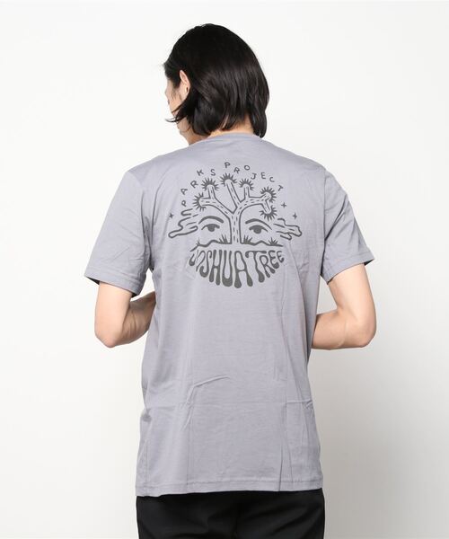 PARKS PROJECT（パークスプロジェクト）の「PARKS PROJECT [パークスプロジェクト] - ジョシュアツリー国立公園 Tシャツ Joshua Tree Moon Face Tee JT001003（Tシャツ/カットソー・メンズ・グレー・S/M/L）」の5枚目の写真
