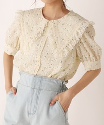 one after another NICE CLAUP | ビックカラーさんかく衿ブラウス(シャツ/ブラウス)