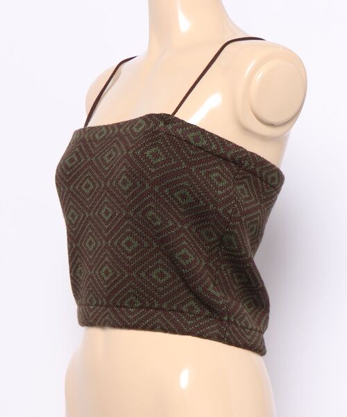 LOWRYS FARM（ローリーズファーム）の「キカガラベアトップ　942415（キャミソール・レディース・ブラック/イエロー/グリーン・FREE）」の5枚目の写真