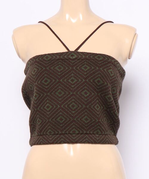 LOWRYS FARM（ローリーズファーム）の「キカガラベアトップ　942415（キャミソール・レディース・ブラック/イエロー/グリーン・FREE）」の7枚目の写真