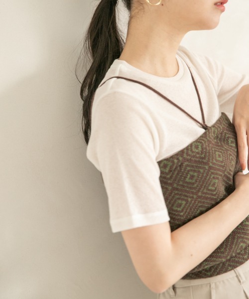 LOWRYS FARM（ローリーズファーム）の「キカガラベアトップ　942415（キャミソール・レディース・ブラック/イエロー/グリーン・FREE）」の18枚目の写真