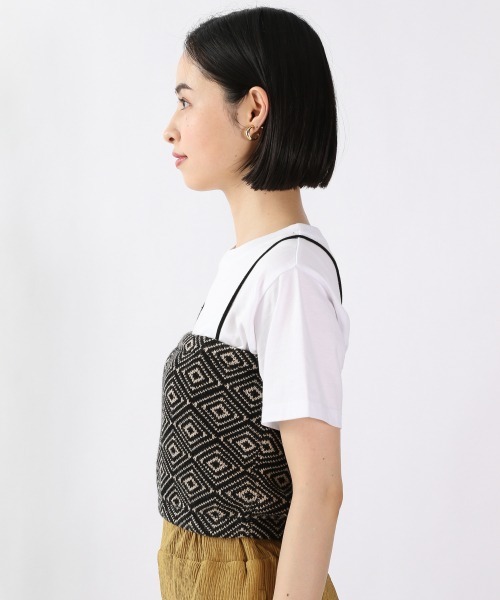 LOWRYS FARM（ローリーズファーム）の「キカガラベアトップ　942415（キャミソール・レディース・ブラック/イエロー/グリーン・FREE）」の8枚目の写真