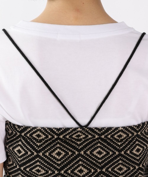 LOWRYS FARM（ローリーズファーム）の「キカガラベアトップ　942415（キャミソール・レディース・ブラック/イエロー/グリーン・FREE）」の13枚目の写真