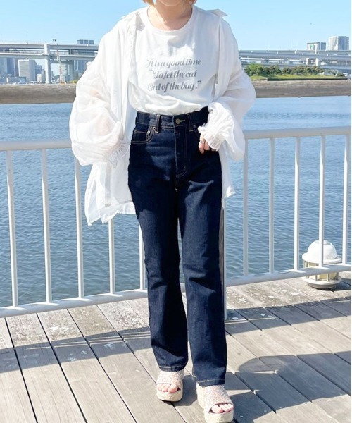 apres jour（アプレジュール）の「フレアーデニムパンツ【ZOZOTOWN限定アイテム】（デニムパンツ・レディース・ライトブルー/ダークブルー/オフホワイト・MEDIUM/SMALL/X-LARGE/LARGE）」の15枚目の写真