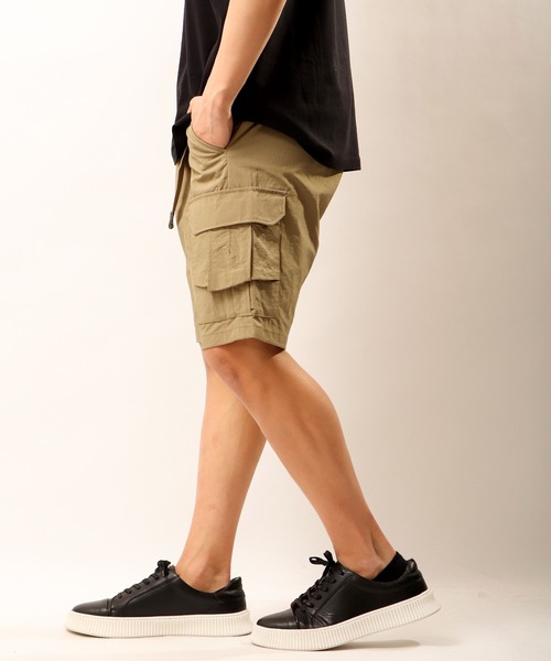 GERRY(ジェリー)の「GERRY ナイロンワッシャー クライミングカーゴショートパンツ(カーゴパンツ・メンズ・カーキ/ブラック/ベージュ・L/S/LL/M)」の17枚目の写真