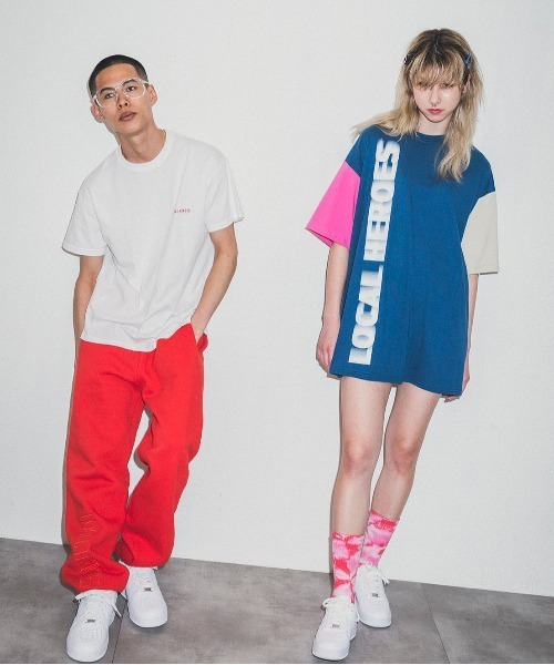 LOCAL HEROES（ローカルヒーローズ）の「BLUR COLORBLOCK T-SHIRT DRESS（Tシャツ/カットソー・レディース・ネイビー・L/XS/S/M）」の7枚目の写真