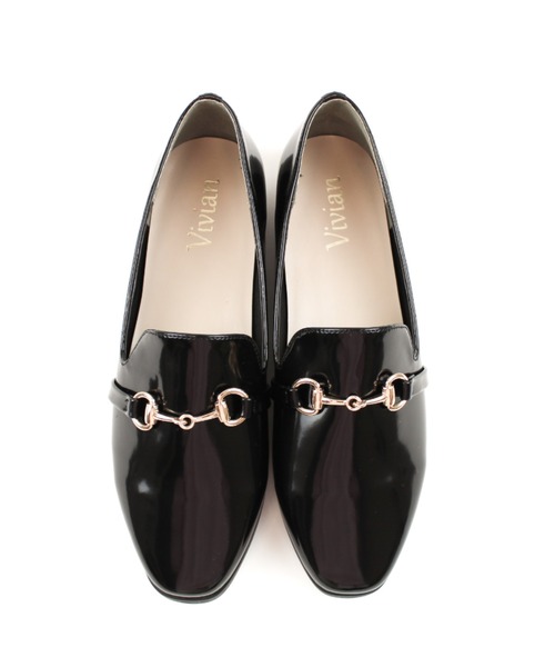 VIVIAN（ヴィヴィアン）の「スクエアトゥビット付きレインローファーシューズ（レインシューズ・レディース・ベージュ/ブラック/ダークブラウン・M/LL/S/XL/L）」の13枚目の写真