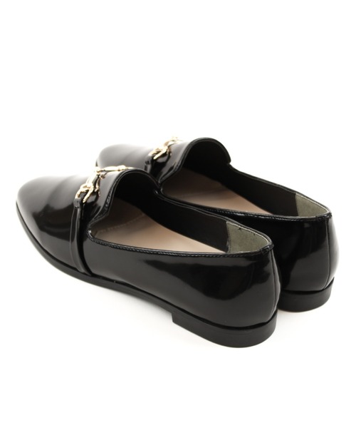 VIVIAN（ヴィヴィアン）の「スクエアトゥビット付きレインローファーシューズ（レインシューズ・レディース・ベージュ/ブラック/ダークブラウン・M/LL/S/XL/L）」の14枚目の写真