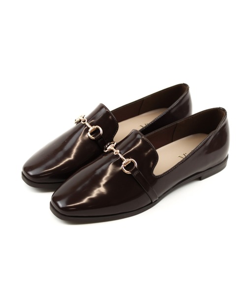 VIVIAN（ヴィヴィアン）の「スクエアトゥビット付きレインローファーシューズ（レインシューズ・レディース・ベージュ/ブラック/ダークブラウン・M/LL/S/XL/L）」の11枚目の写真