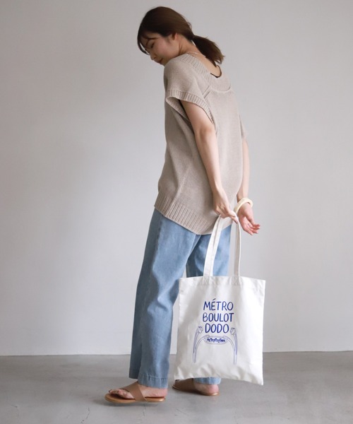 SLOBE IENA（スローブイエナ）の「【TIFFANY COOPER/ティファニー・クーパー】SLOBE別注コラボ エコトートバッグ◆（トートバッグ・レディース・ホワイト/ホワイト系その他・FREE）」の15枚目の写真