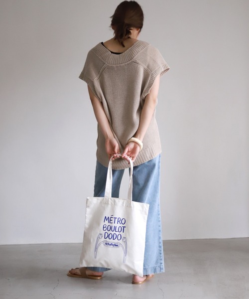 SLOBE IENA（スローブイエナ）の「【TIFFANY COOPER/ティファニー・クーパー】SLOBE別注コラボ エコトートバッグ◆（トートバッグ・レディース・ホワイト/ホワイト系その他・FREE）」の16枚目の写真