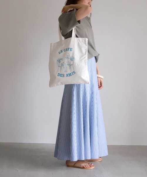 SLOBE IENA（スローブイエナ）の「【TIFFANY COOPER/ティファニー・クーパー】SLOBE別注コラボ エコトートバッグ◆（トートバッグ・レディース・ホワイト/ホワイト系その他・FREE）」の18枚目の写真