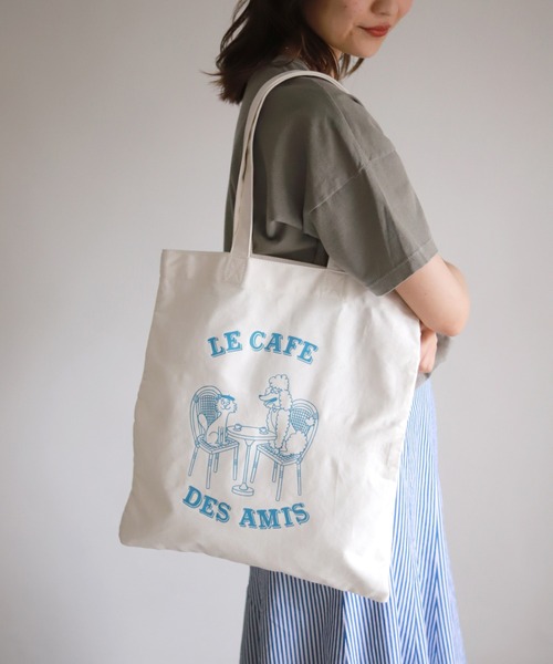 SLOBE IENA（スローブイエナ）の「【TIFFANY COOPER/ティファニー・クーパー】SLOBE別注コラボ エコトートバッグ◆（トートバッグ・レディース・ホワイト/ホワイト系その他・FREE）」の19枚目の写真