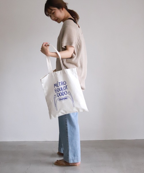 SLOBE IENA（スローブイエナ）の「【TIFFANY COOPER/ティファニー・クーパー】SLOBE別注コラボ エコトートバッグ◆（トートバッグ・レディース・ホワイト/ホワイト系その他・FREE）」の20枚目の写真