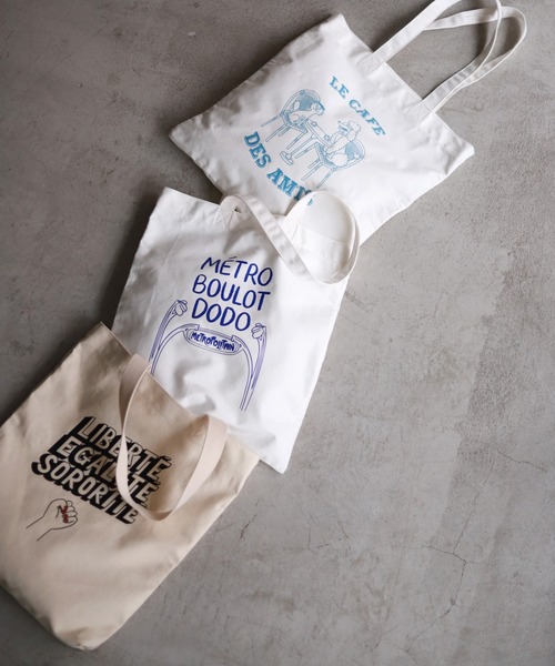 SLOBE IENA（スローブイエナ）の「【TIFFANY COOPER/ティファニー・クーパー】SLOBE別注コラボ エコトートバッグ◆（トートバッグ・レディース・ホワイト/ホワイト系その他・FREE）」の21枚目の写真