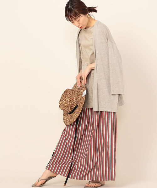 NOLLEY’S(ノーリーズ)の「リネン100ノースリーブプルオーバーカットソー(Tシャツ/カットソー・レディース・ブラック/ベージュ・FREE)」の9枚目の写真