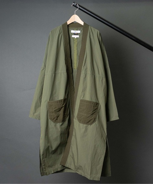 FDMTL(ファンダメンタル)の「【 FDMTL / ファンダメンタル 】 HAORI LONG CARDIGAN 羽織ロングカーディガン(カーディガン/ボレロ・メンズ・カーキ・2/4/3)」の1枚目の写真
