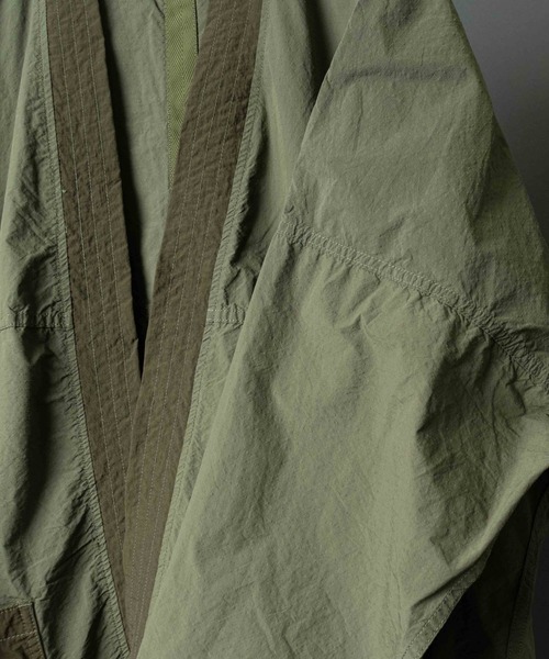 FDMTL(ファンダメンタル)の「【 FDMTL / ファンダメンタル 】 HAORI LONG CARDIGAN 羽織ロングカーディガン(カーディガン/ボレロ・メンズ・カーキ・2/4/3)」の7枚目の写真