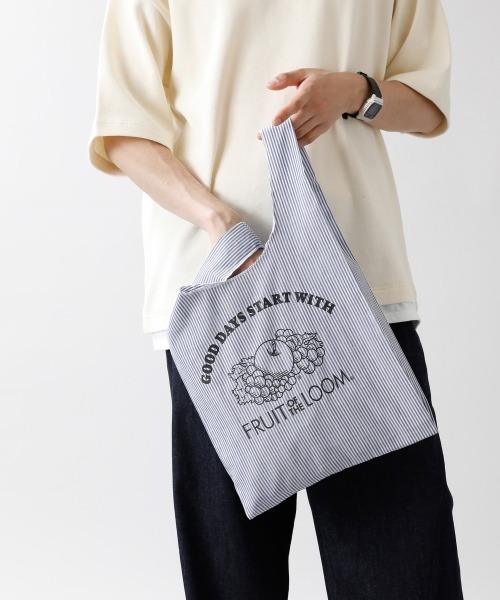 セール】【FRUIT OF THE LOOM】ストライプマルシェBAG/948371（エコ
