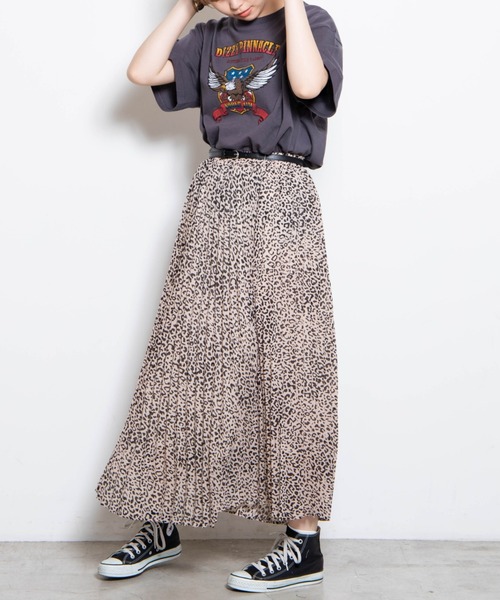 WEGO(ウィゴー)の「WEGO/【ZOZOTOWN&一部店限定】ベルト付きプリーツロングスカート(スカート・レディース・ブラック/アニマル/その他1/マルチ・FREE)」の16枚目の写真