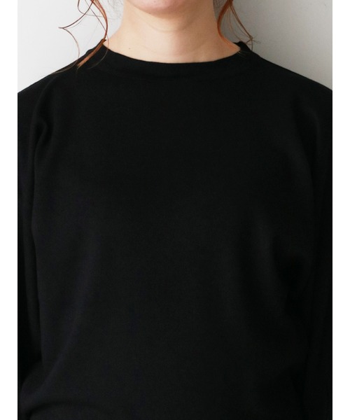 Te chichi（テチチ）の「ボリューム袖ニットプルオーバー（ニット/セーター・レディース・ベージュ/オフホワイト/ブラック/グレー・ﾌﾘ-）」の9枚目の写真