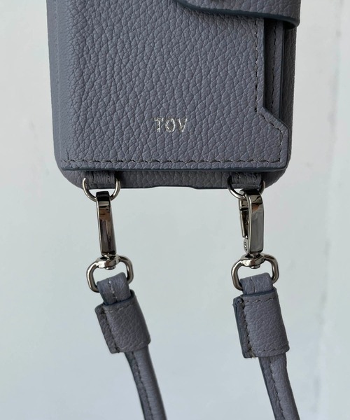 tov（トーヴ）の「【iphoneX/Xs/11pro対応】ミラーカード付スマホケース（スマホケース/カバー・レディース・ブラック/パープル/アイボリー/グレイッシュベージュ/キャメル/ベージュ/オレンジ/モカ・ONESIZE/FREE）」の13枚目の写真