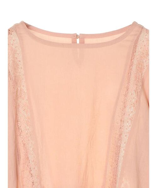 earth music&ecology（アースミュージックアンドエコロジー）の「儚げレースブラウス(パフスリーブ) ＊（シャツ/ブラウス・レディース・ピンクベージュ/アイボリー/サックスブルー・FREE）」の11枚目の写真