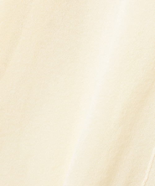 Ray BEAMS（レイビームス）の「Ray BEAMS / アウトシーム シアー クルーネック トップス（ニット/セーター・レディース・ダークブラウン/オフホワイト・ONE SIZE）」の12枚目の写真