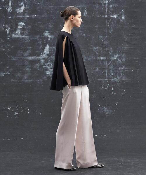 Drawer（ドゥロワー）の「＜Drawer（ドゥロワー）＞ シルクジョーゼットバックギャザーパンツ（その他パンツ・レディース・ピンク/コバルトブルー・36/34/40/38）」の6枚目の写真