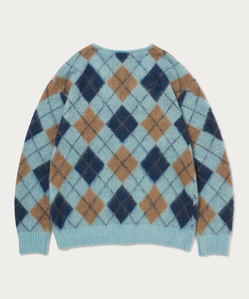 Needles（ニードルス）の「【別注】＜needles＞ M/CGN/カーディガン □□（カーディガン/ボレロ・メンズ・ダークグレー/ライトブルー・L/M）」の3枚目の写真