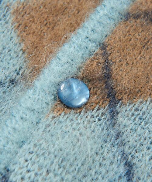 Needles（ニードルス）の「【別注】＜needles＞ M/CGN/カーディガン □□（カーディガン/ボレロ・メンズ・ダークグレー/ライトブルー・L/M）」の5枚目の写真