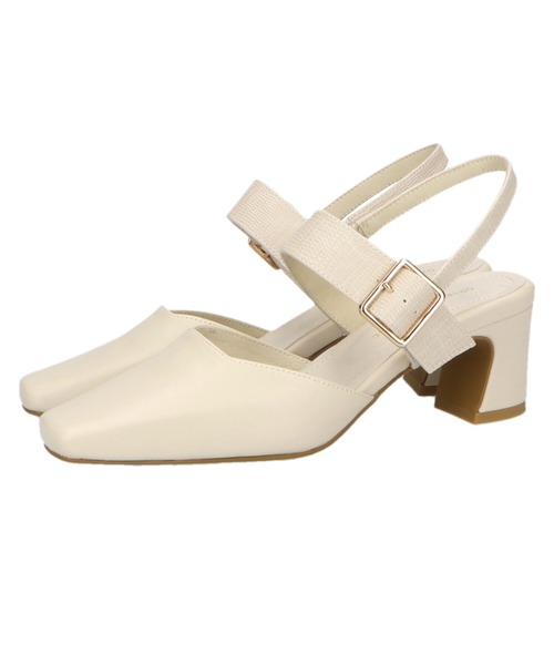 ORiental TRaffic（オリエンタルトラフィック）の「スクエアトゥバックルベルトパンプス/11309（パンプス・レディース・ホワイト/グレー/キャメル/ブラック・37/34/36/42/35/41/39/40/38/33/43）」の14枚目の写真