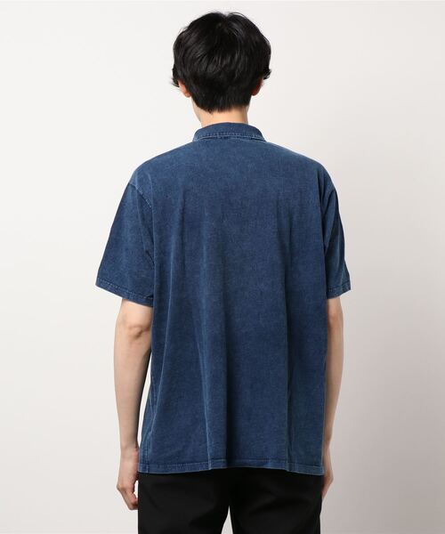 Good On（グッドオン）の「Good On/グッドオン　S/S OPEN TEE SHIRTS INDIGO SHAVE（シャツ/ブラウス・メンズ・ブルー系その他・MEDIUM/LARGE/X-LARGE）」の7枚目の写真