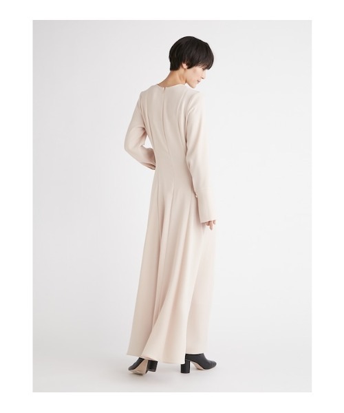 FRAY I.D（フレイアイディー）の「Vネックロングツイルワンピース  