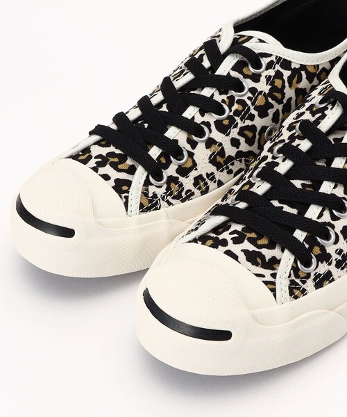 CONVERSE ジャックパーセル　スニーカー　レオパード コンバース ジャックパーセル ヒョウ柄 - メルカリ