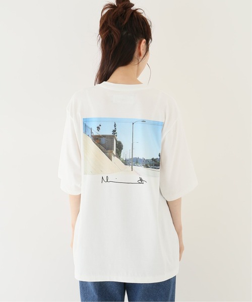 JOHN MASON SMITH(ジョンメイソンスミス)の「【JOHN MASON SMITH /ジョン メイソン スミス】フォトTシャツ(Tシャツ/カットソー・レディース・ライトブルー/ネイビー/イエロー・FREE)」の14枚目の写真
