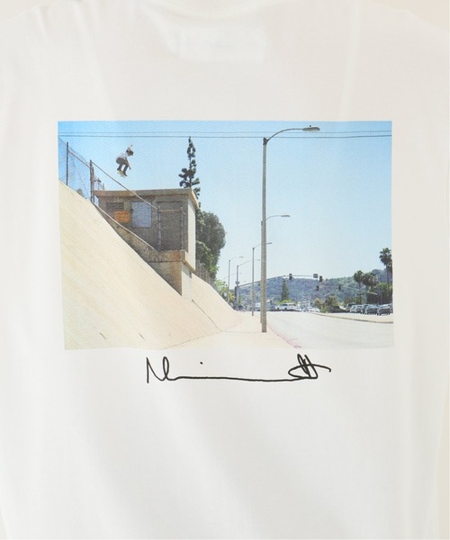 JOHN MASON SMITH(ジョンメイソンスミス)の「【JOHN MASON SMITH /ジョン メイソン スミス】フォトTシャツ(Tシャツ/カットソー・レディース・ライトブルー/ネイビー/イエロー・FREE)」の6枚目の写真