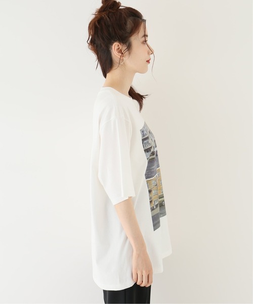 JOHN MASON SMITH(ジョンメイソンスミス)の「【JOHN MASON SMITH /ジョン メイソン スミス】フォトTシャツ(Tシャツ/カットソー・レディース・ライトブルー/ネイビー/イエロー・FREE)」の21枚目の写真