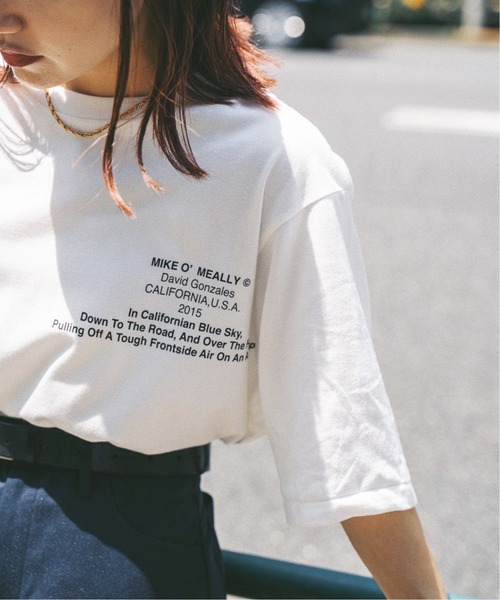 JOHN MASON SMITH(ジョンメイソンスミス)の「【JOHN MASON SMITH /ジョン メイソン スミス】フォトTシャツ(Tシャツ/カットソー・レディース・ライトブルー/ネイビー/イエロー・FREE)」の13枚目の写真